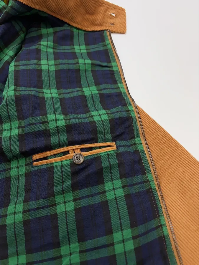 Polo Ralph Lauren Camel Corduroy Stand-Collar Harrington Jacket in Camel, product view 14