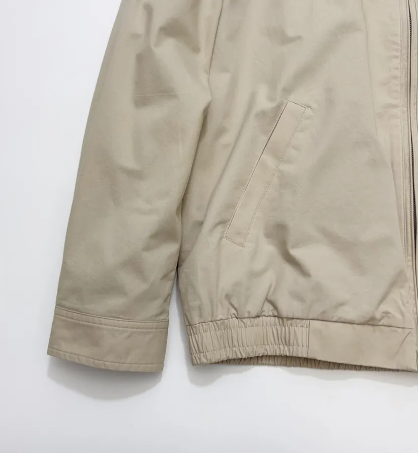 Polo Ralph Lauren 米色棉质翻领拉链哈灵顿夹克，米色，商品图 9