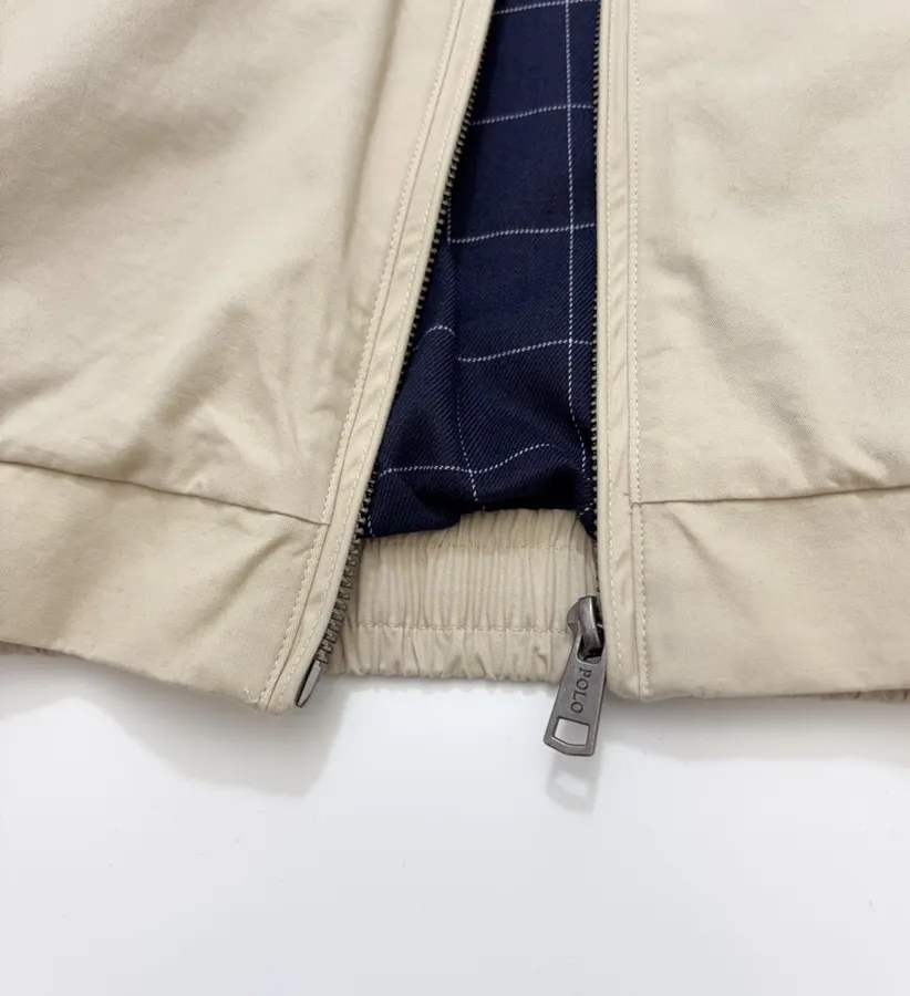 Polo Ralph Lauren 米色棉质翻领拉链哈灵顿夹克，米色，商品图 12