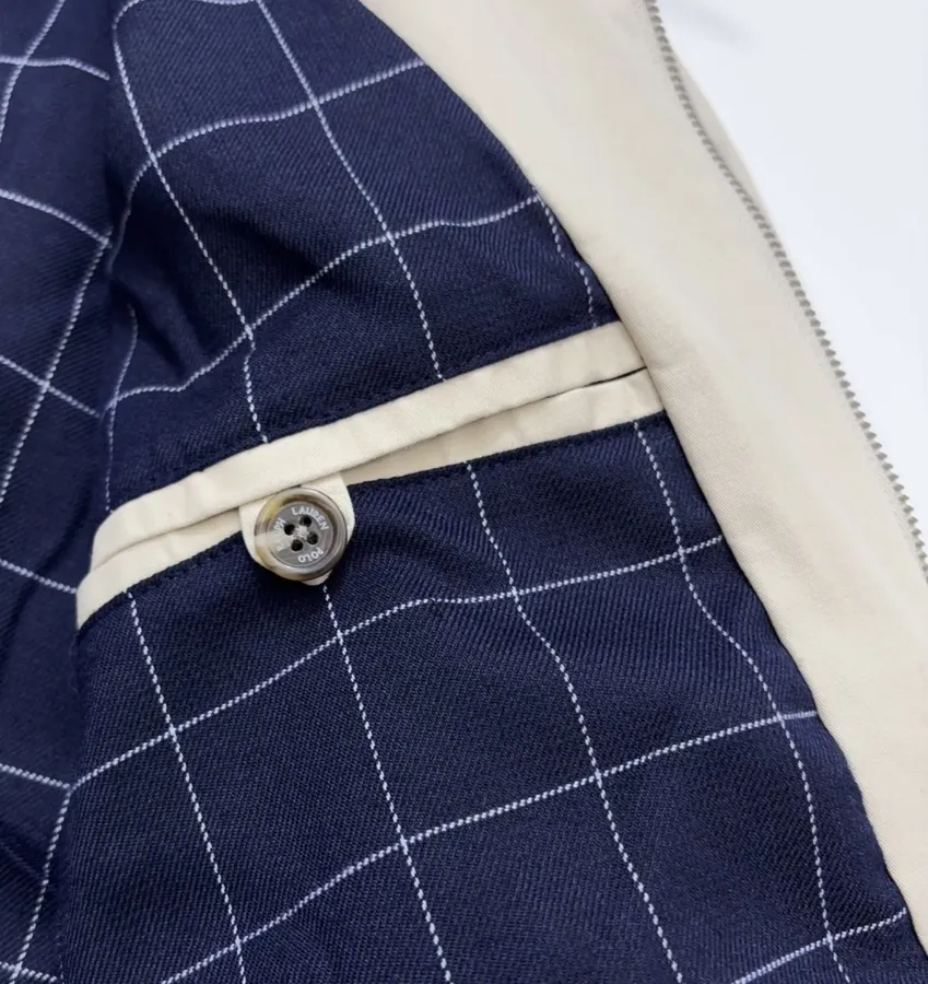 Polo Ralph Lauren 米色棉质翻领拉链哈灵顿夹克，米色，商品图 13