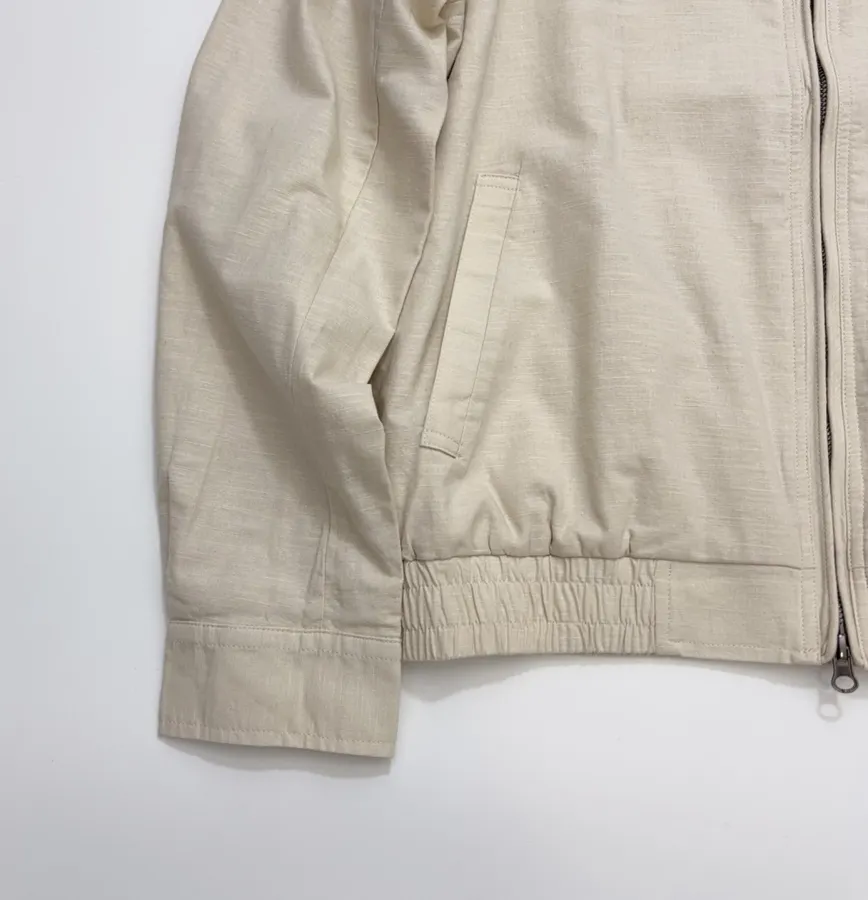 Polo Ralph Lauren 米白色翻领拉链哈灵顿夹克，象牙白，商品图 8