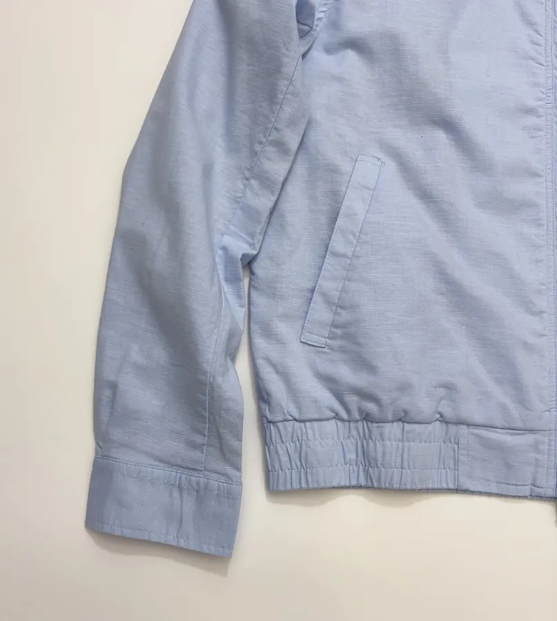 Polo Ralph Lauren 浅蓝色翻领拉链哈灵顿夹克，浅蓝色，商品图 8