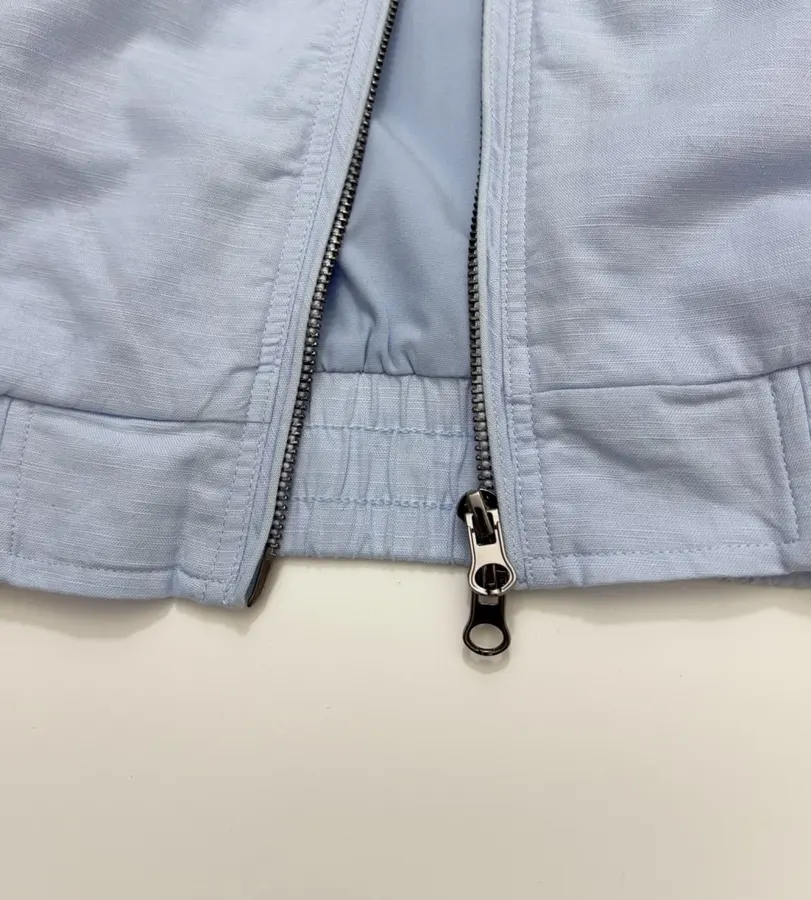 Polo Ralph Lauren 浅蓝色翻领拉链哈灵顿夹克，浅蓝色，商品图 11