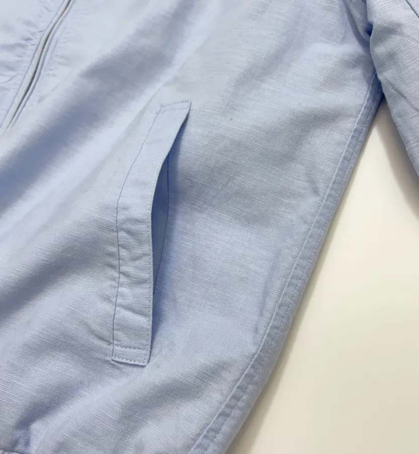 Polo Ralph Lauren 浅蓝色翻领拉链哈灵顿夹克，浅蓝色，商品图 12