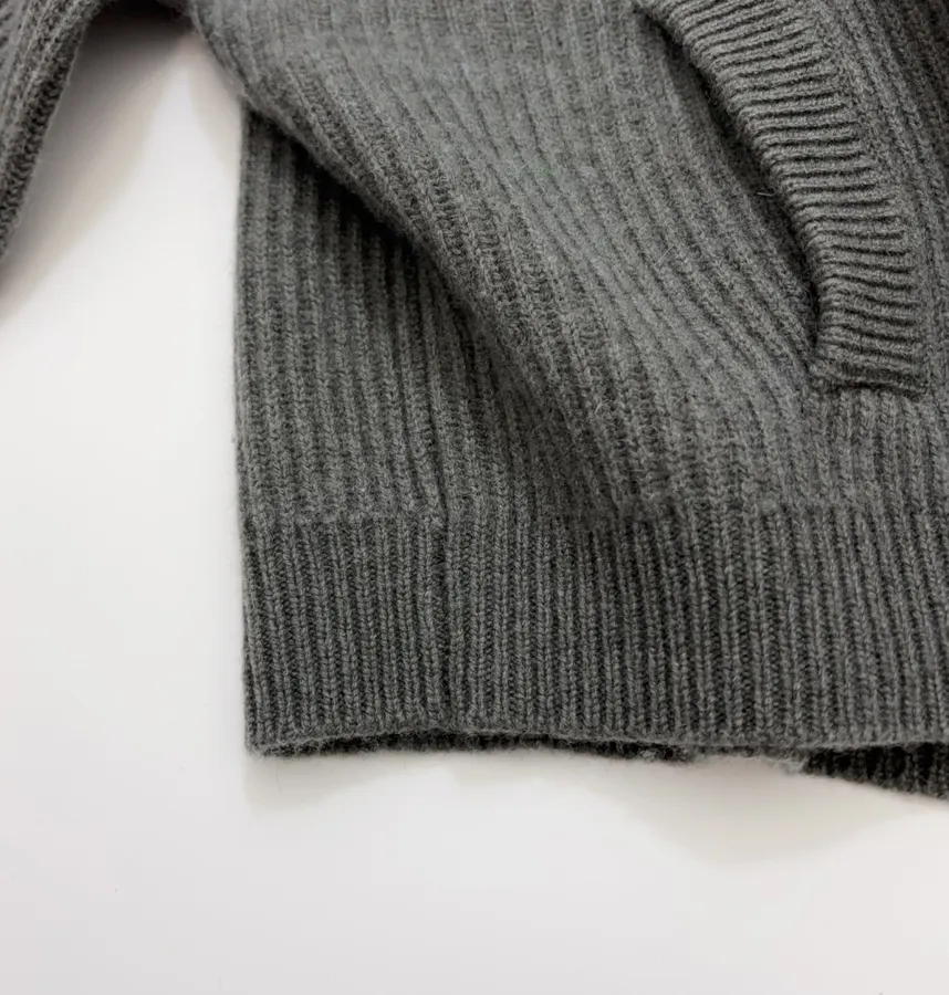 Brunello Cucinelli Collarless button-front ribbed knit cardigan in As Shown, product view 10