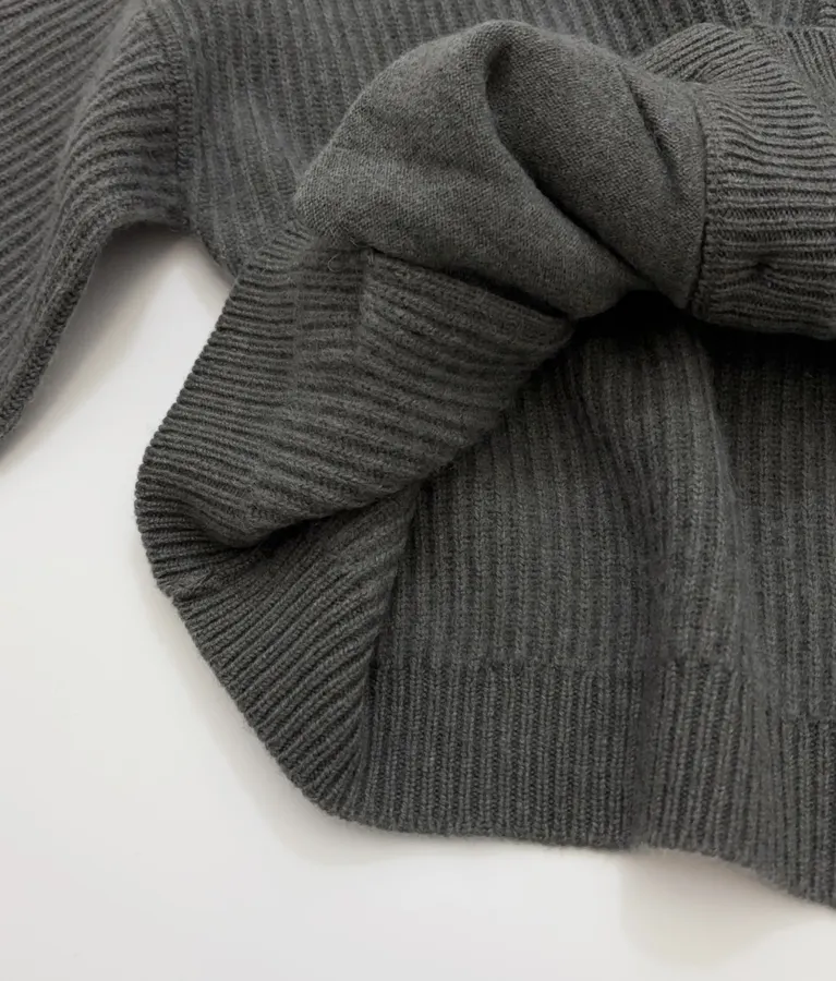 Brunello Cucinelli Collarless button-front ribbed knit cardigan in As Shown, product view 11