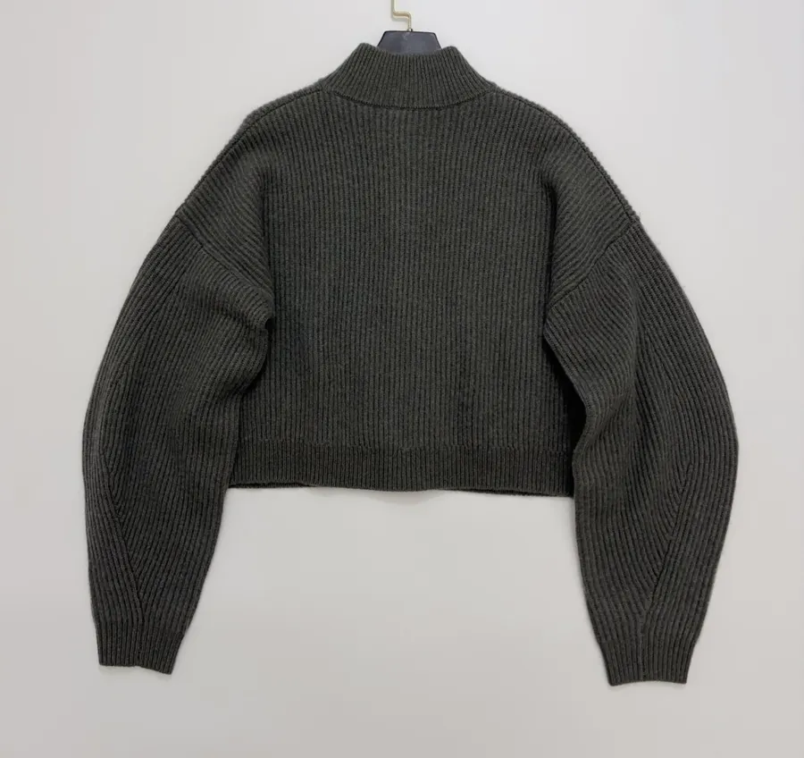 Brunello Cucinelli Collarless button-front ribbed knit cardigan in As Shown, product view 14