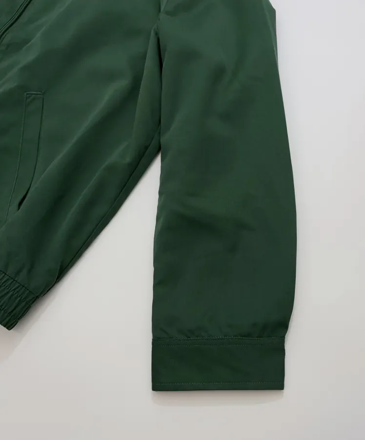 Polo Ralph Lauren Green Cotton Collared Zip Harrington Jacket in Green, product view 06