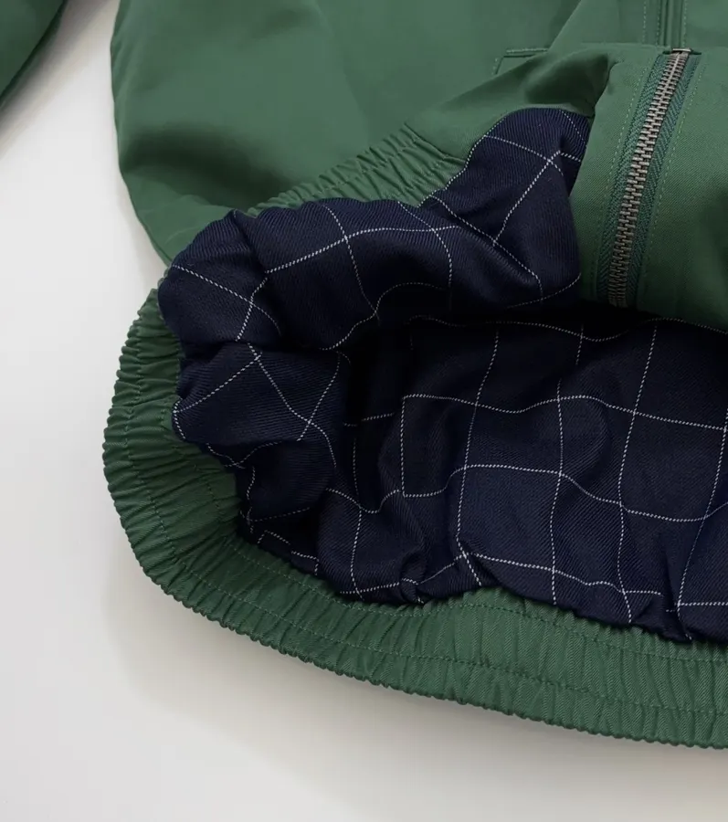 Polo Ralph Lauren Green Cotton Collared Zip Harrington Jacket in Green, product view 10