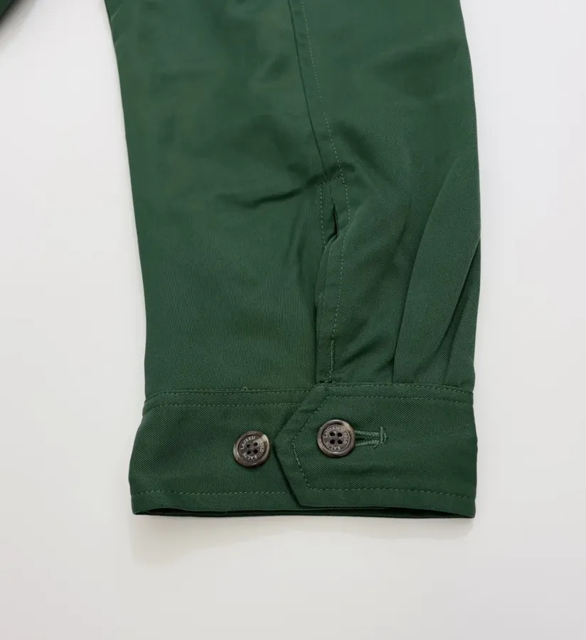 Polo Ralph Lauren Green Cotton Collared Zip Harrington Jacket in Green, product view 16