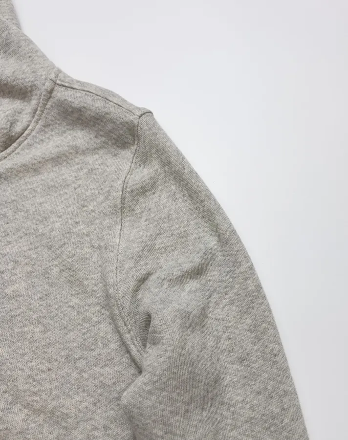 Heather Grey Terry-Lined Zip Hoodie in Heather Grey, product view 05