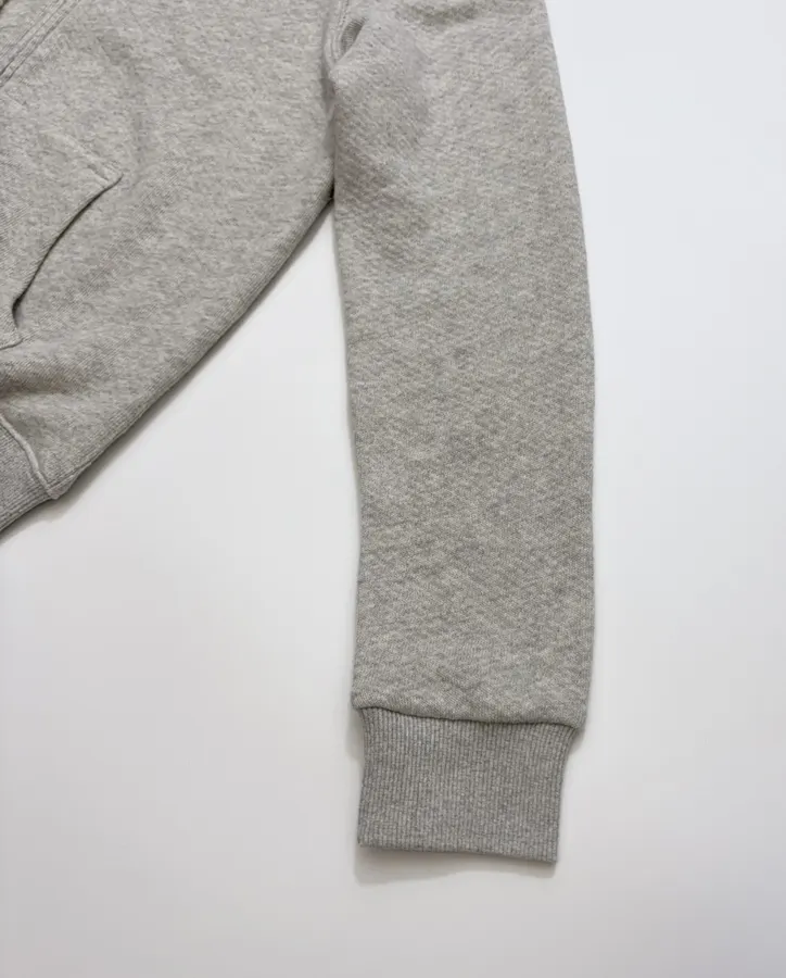 Heather Grey Terry-Lined Zip Hoodie in Heather Grey, product view 06