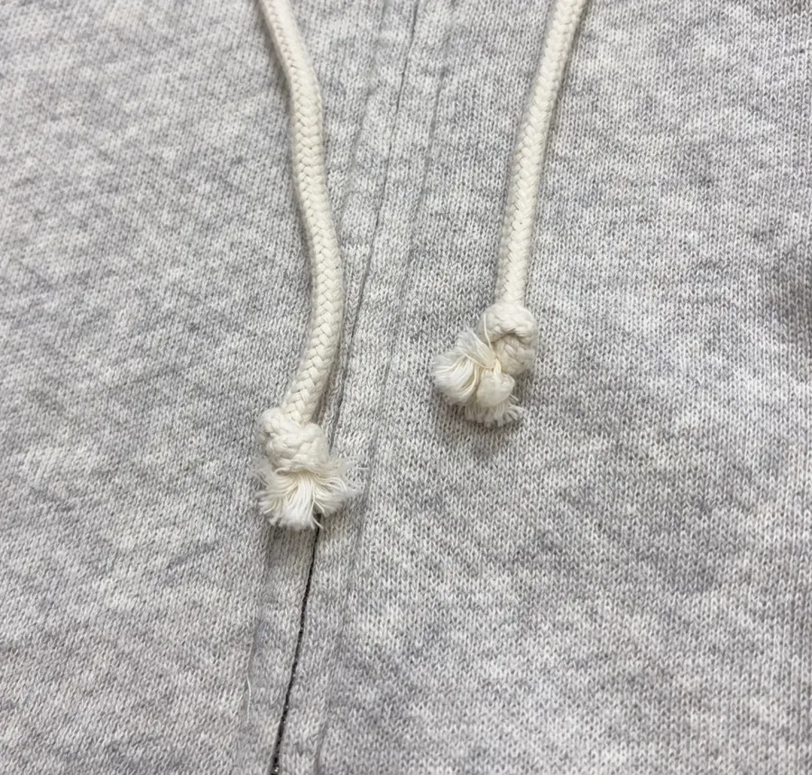Heather Grey Terry-Lined Zip Hoodie in Heather Grey, product view 11