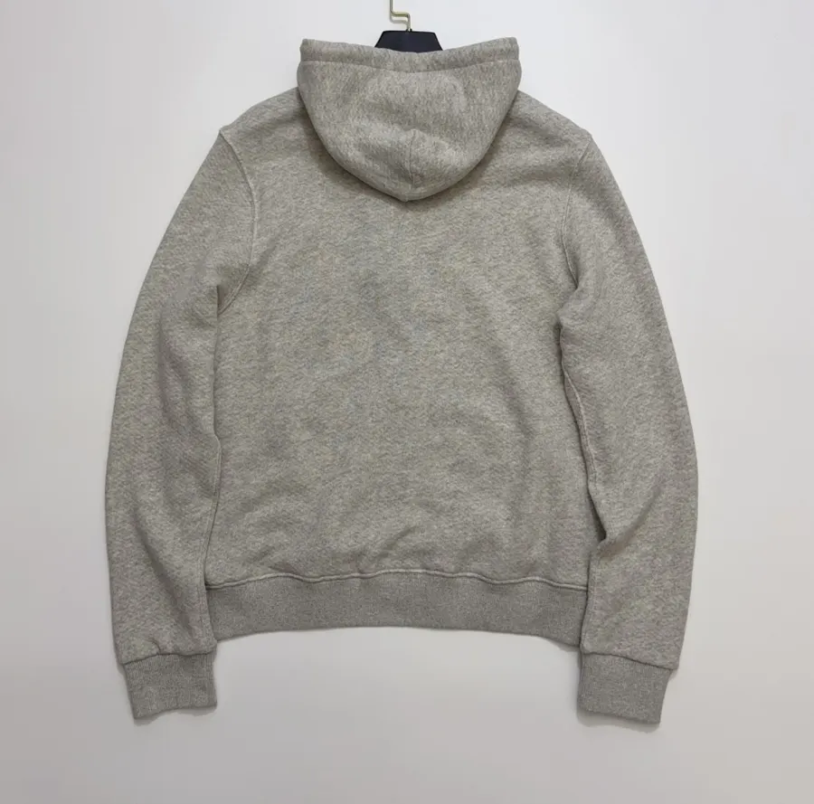 Heather Grey Terry-Lined Zip Hoodie in Heather Grey, product view 14