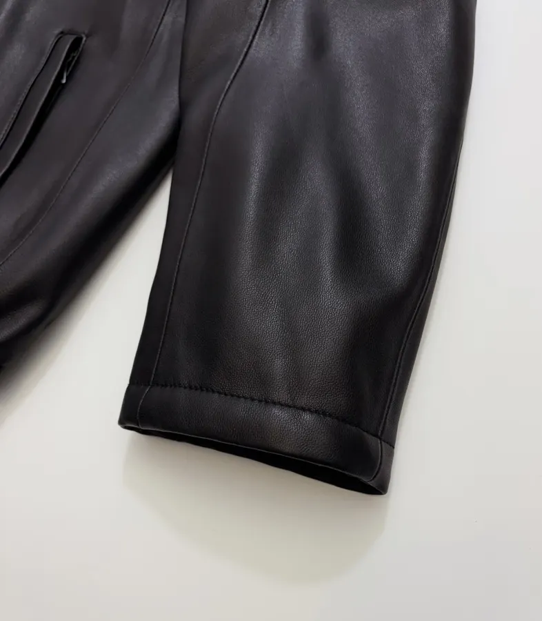 Independent-design detachable hooded premium soft sheepskin jacket in As Shown, product view 08