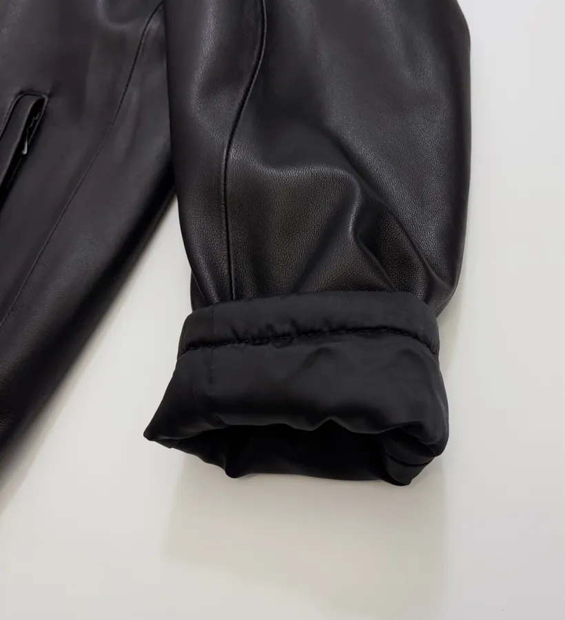 Independent-design detachable hooded premium soft sheepskin jacket in As Shown, product view 09