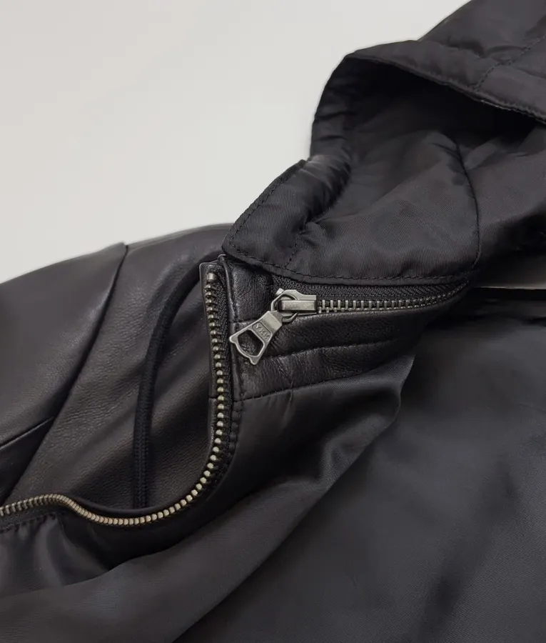 Independent-design detachable hooded premium soft sheepskin jacket in As Shown, product view 18