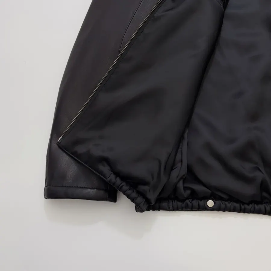 Independent-design detachable hooded premium soft sheepskin jacket in As Shown, product view 19