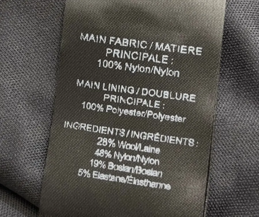 Lightweight warm cotton-style trousers with seaming details, drawstring waist, relaxed straight leg and tapered ankle in As Shown, product view 19