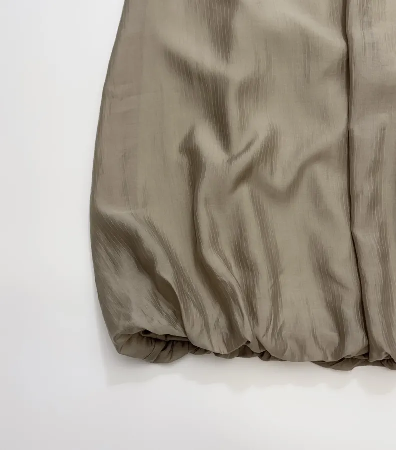 RUOHAN Casual elastic-waist pleated skirt in As Shown, product view 07