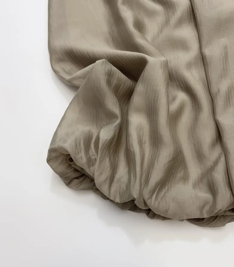 RUOHAN Casual elastic-waist pleated skirt in As Shown, product view 08