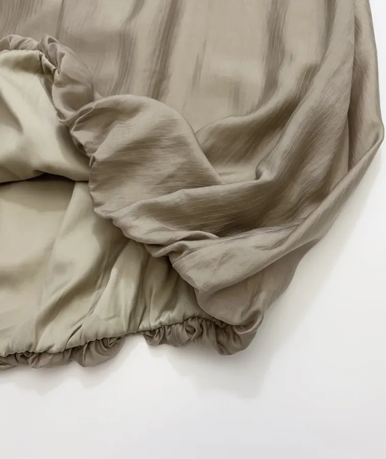 RUOHAN Casual elastic-waist pleated skirt in As Shown, product view 13