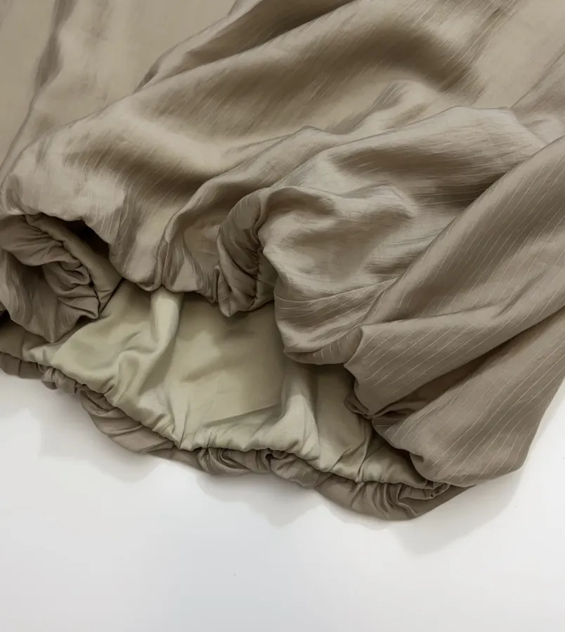 RUOHAN Casual elastic-waist pleated skirt in As Shown, product view 14