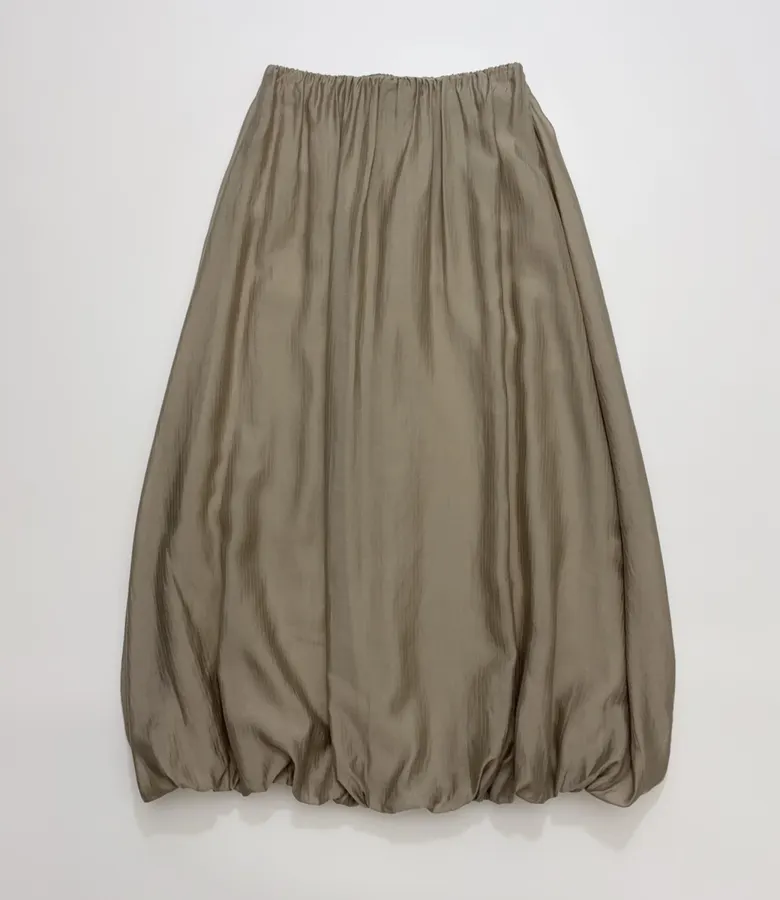 RUOHAN Casual elastic-waist pleated skirt in As Shown, product view 15