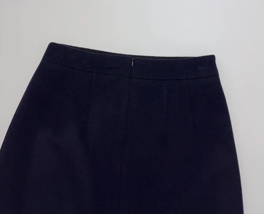 黑色花卉刺绣A字短裙，黑色，商品图 13