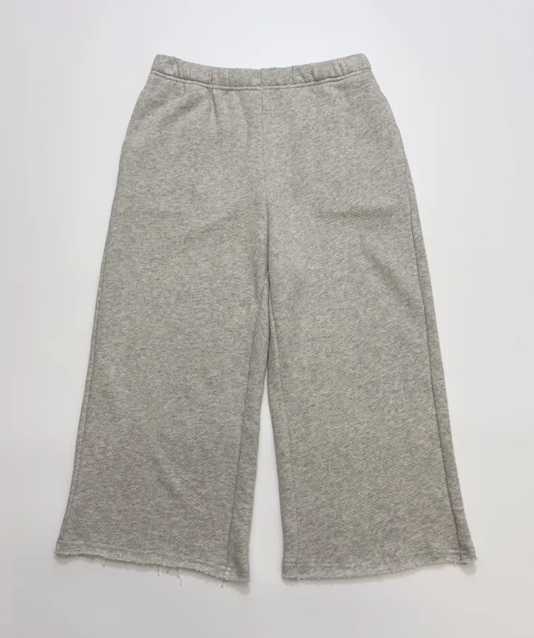 Textured Terry-Lined Stylish Heather Drawstring Waist Pants in As Shown, product view 02
