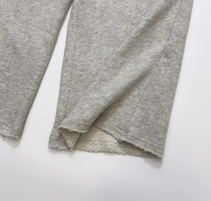 Textured Terry-Lined Stylish Heather Drawstring Waist Pants in As Shown, product view 09