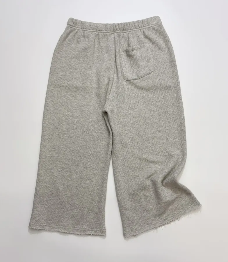 Textured Terry-Lined Stylish Heather Drawstring Waist Pants in As Shown, product view 14