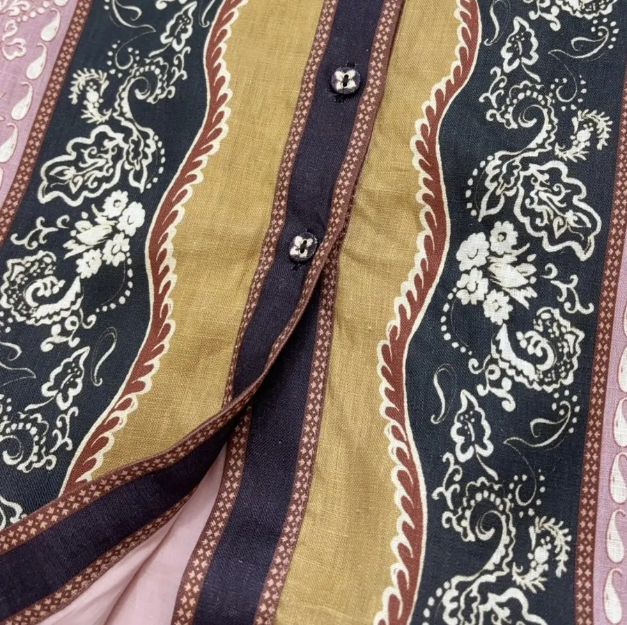 ALEMAIS Contrast-print skirt in As Shown, product view 13