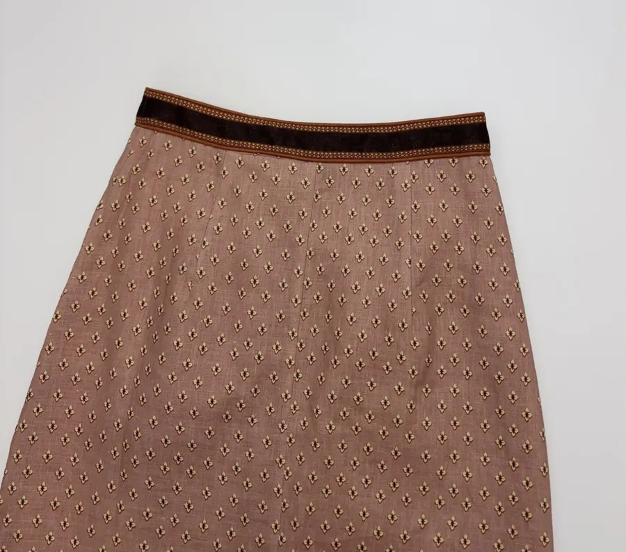 ALEMAIS Contrast-print skirt in As Shown, product view 18