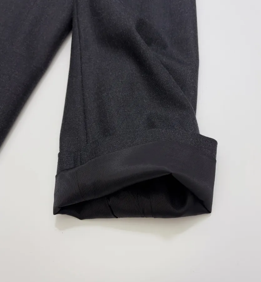 Dark Navy Single-Breasted Tailored Maxi Coat in Dark Navy, product view 06