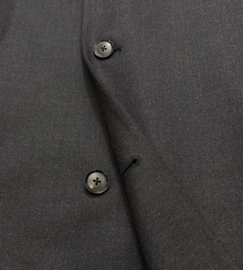 Dark Navy Single-Breasted Tailored Maxi Coat in Dark Navy, product view 08