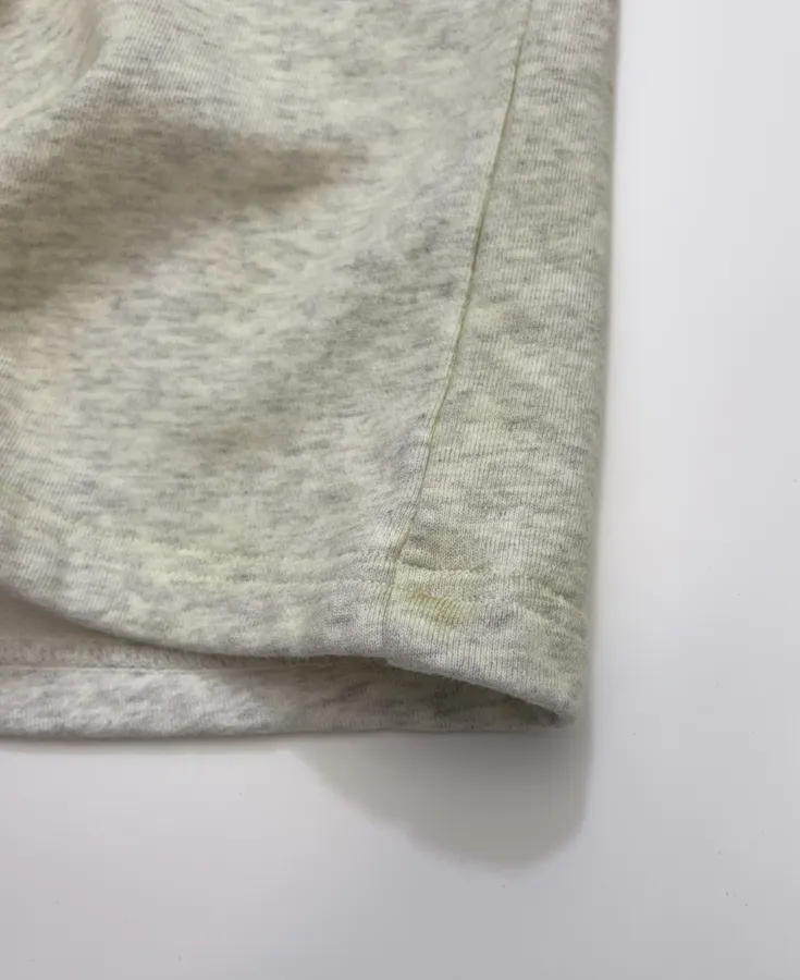 Light Grey Elastic-Waist Straight-Leg Trousers in Light Grey, product view 09