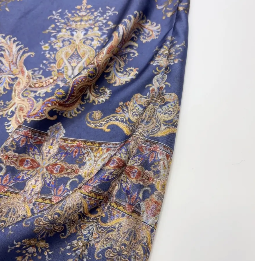 Zimmermann Indigo silk printed casual trousers in As Shown, product view 11