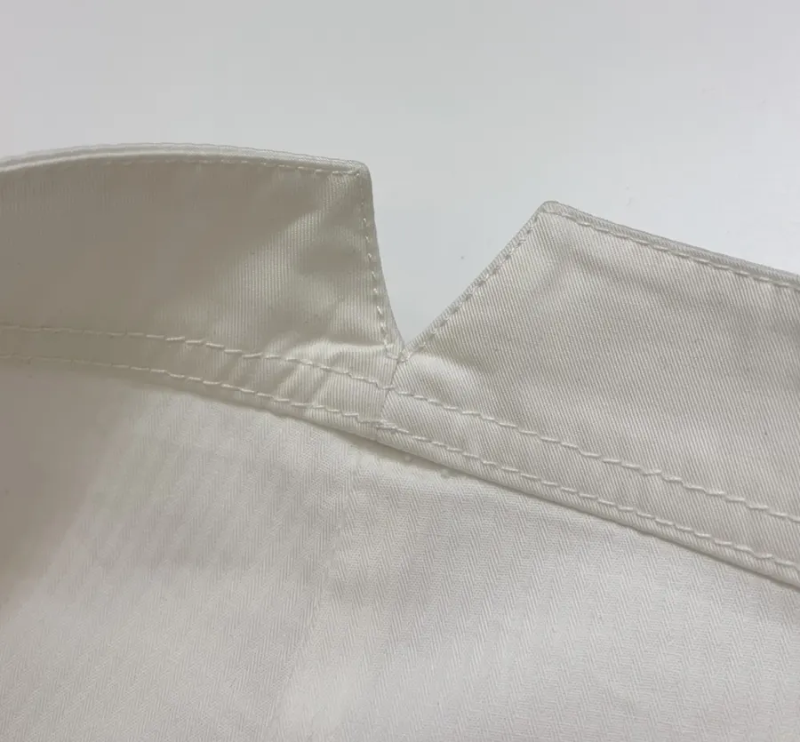 Hermès Ivory Straight-Leg Trousers in Ivory, product view 09