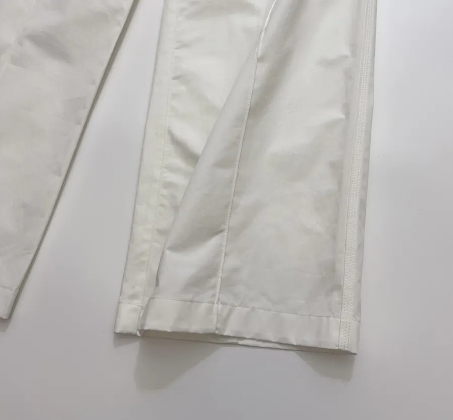 Hermès Ivory Straight-Leg Trousers in Ivory, product view 11