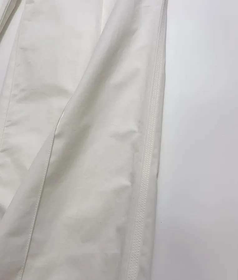 Hermès Ivory Straight-Leg Trousers in Ivory, product view 12