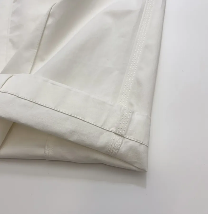 Hermès Ivory Straight-Leg Trousers in Ivory, product view 14