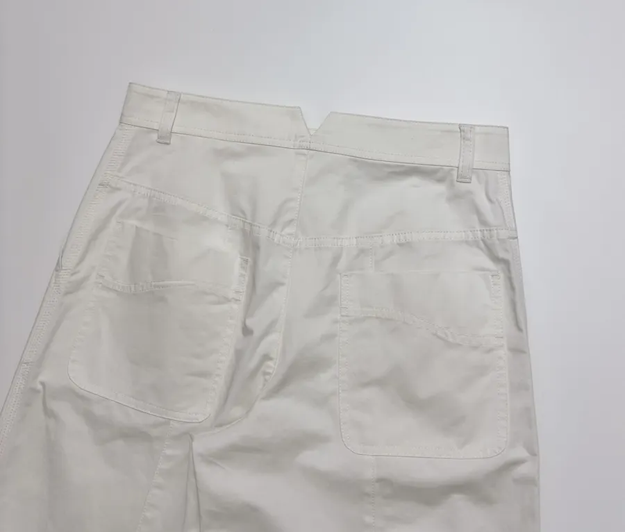 Hermès Ivory Straight-Leg Trousers in Ivory, product view 16