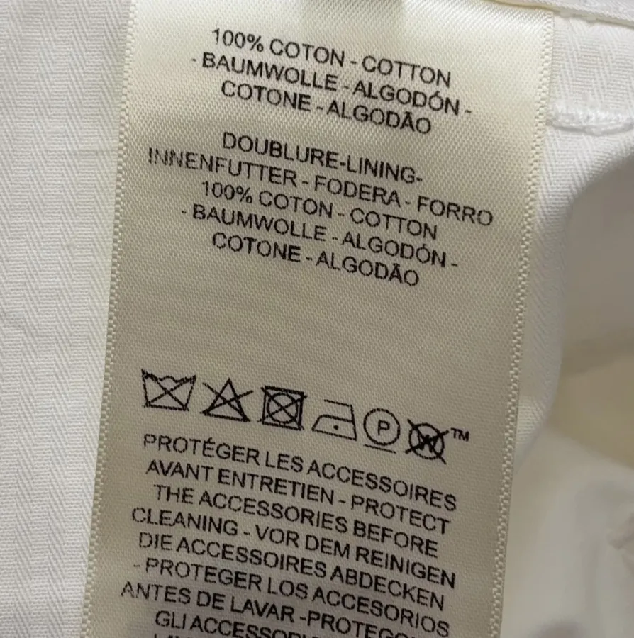 Hermès Ivory Straight-Leg Trousers in Ivory, product view 17