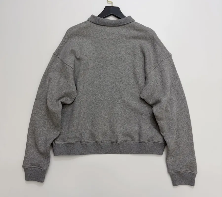 Polo Ralph Lauren 灰色翻领套头卫衣，Heather Grey，商品图 12
