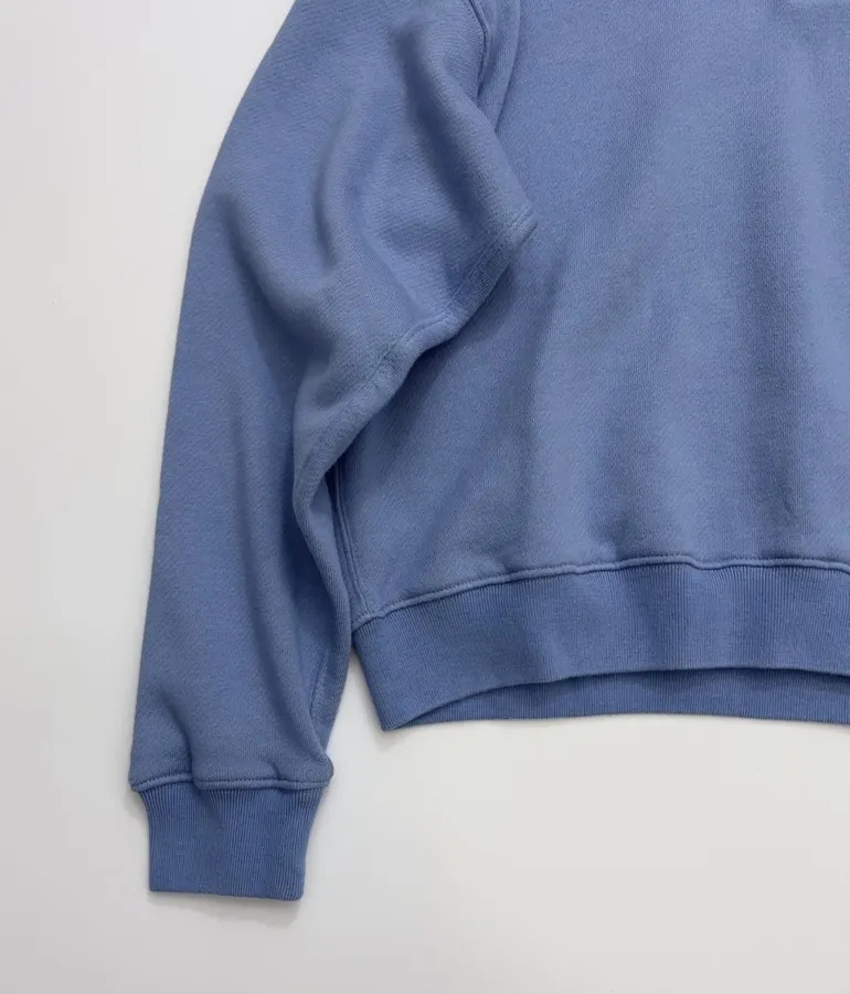 Polo Ralph Lauren Blue Collared Pullover Sweatshirt in Blue, product view 07