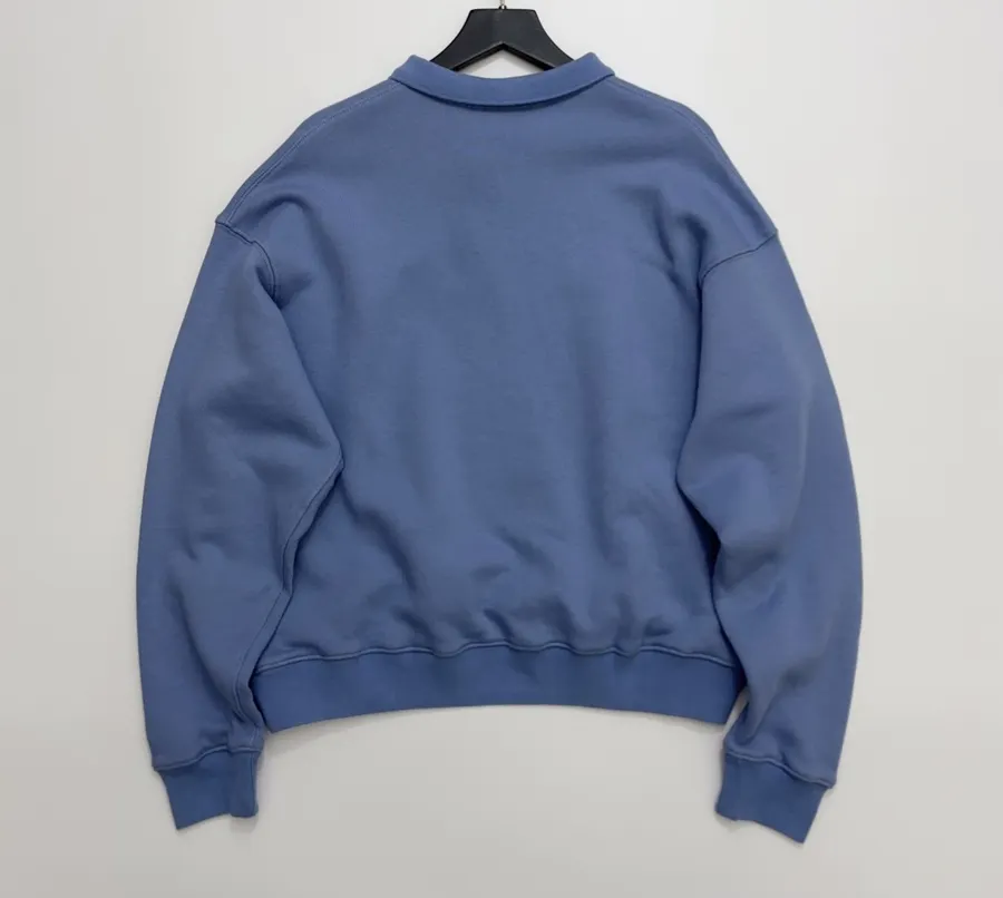 Polo Ralph Lauren Blue Collared Pullover Sweatshirt in Blue, product view 11
