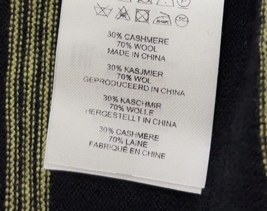 Dries Van Noten 复古 横条纹长袖针织衫 气质大翻领薄款羊毛 Polo 衫，As Shown，商品图 12