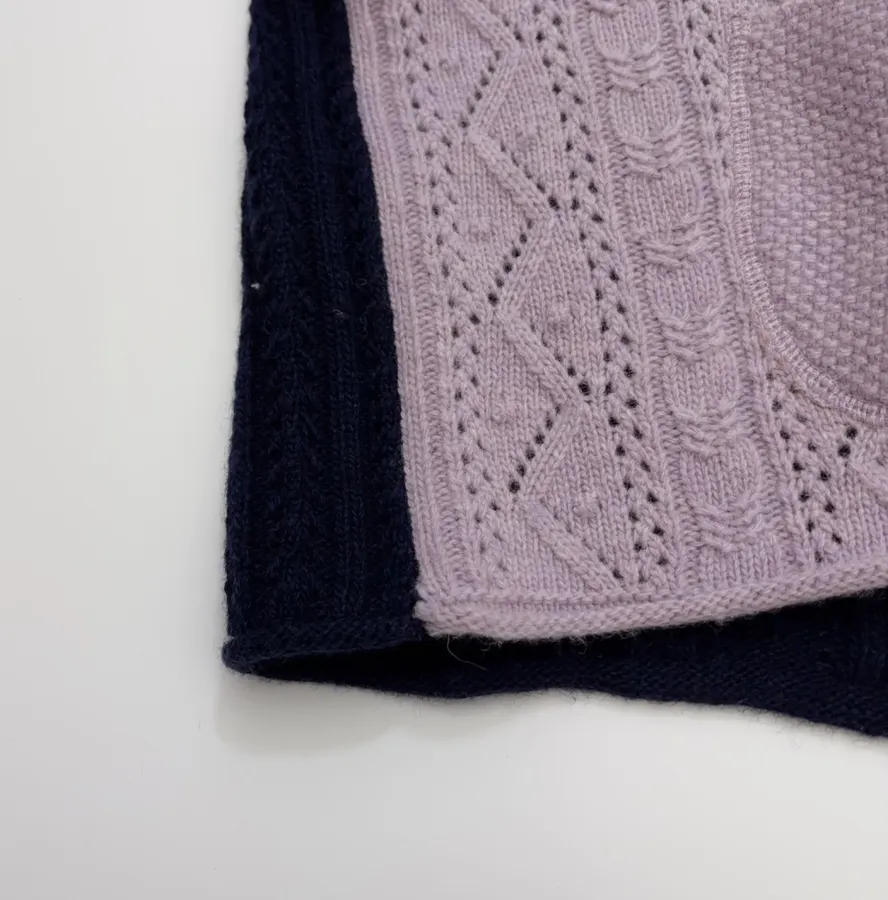 Japanese-Style Shetland Wool-Panelled Knit Vest, Casual Everyday Wear in As Shown, product view 06