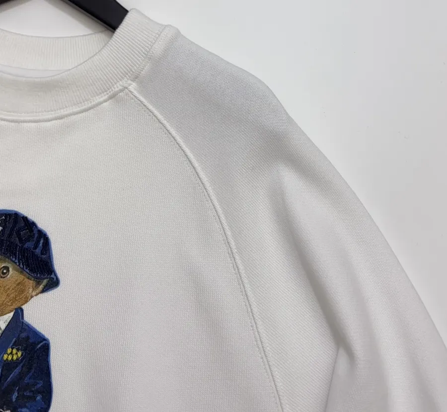 Polo Ralph Lauren 米白色Polo Bear圆领卫衣，象牙白，商品图 3